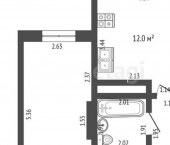 1-комн, 38кв м, этаж 6/17 пр-кт Российской Армии, 2