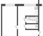 2-комн, 43кв м, этаж 2/5 Саранск, улица Комарова, 11