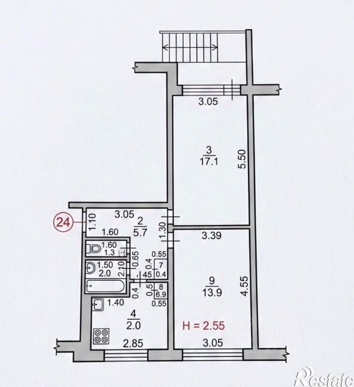 2-комн квартира Рузаевский Район, Рузаевка