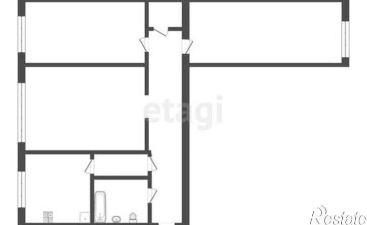3-комн квартира Саранск, улица Терешковой, 16