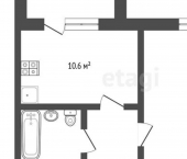1-комн, 38кв м, этаж 4/9 Саранск, улица Кирова, 19Б
