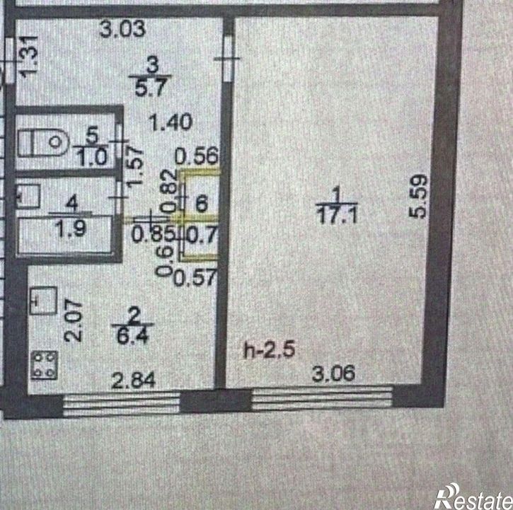 1-комн квартира Саранск, Октябрьский