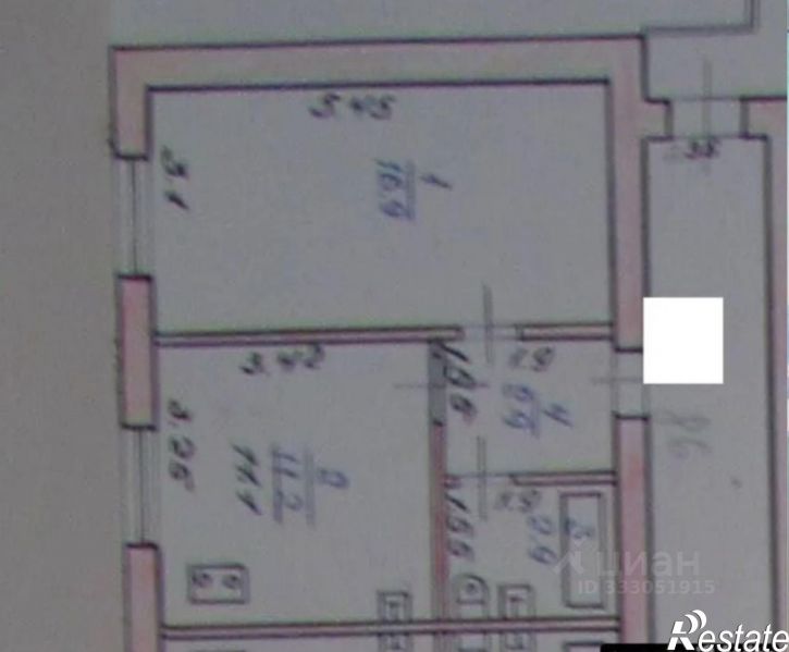 2-комн квартира Саранск, улица Пушкина, 12