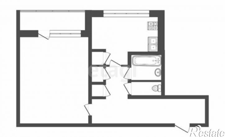 1-комн квартира Саранск, Рабочая улица, 34